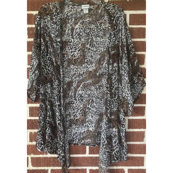 Chico’s Multicolored Lightweight Short Sleeve Cardigan Size 3 (XL) - Picture 1 of 4